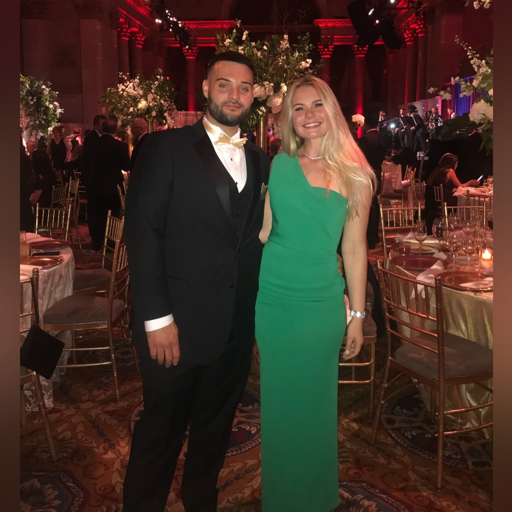 Nicole Bakti Green Maxi Dress